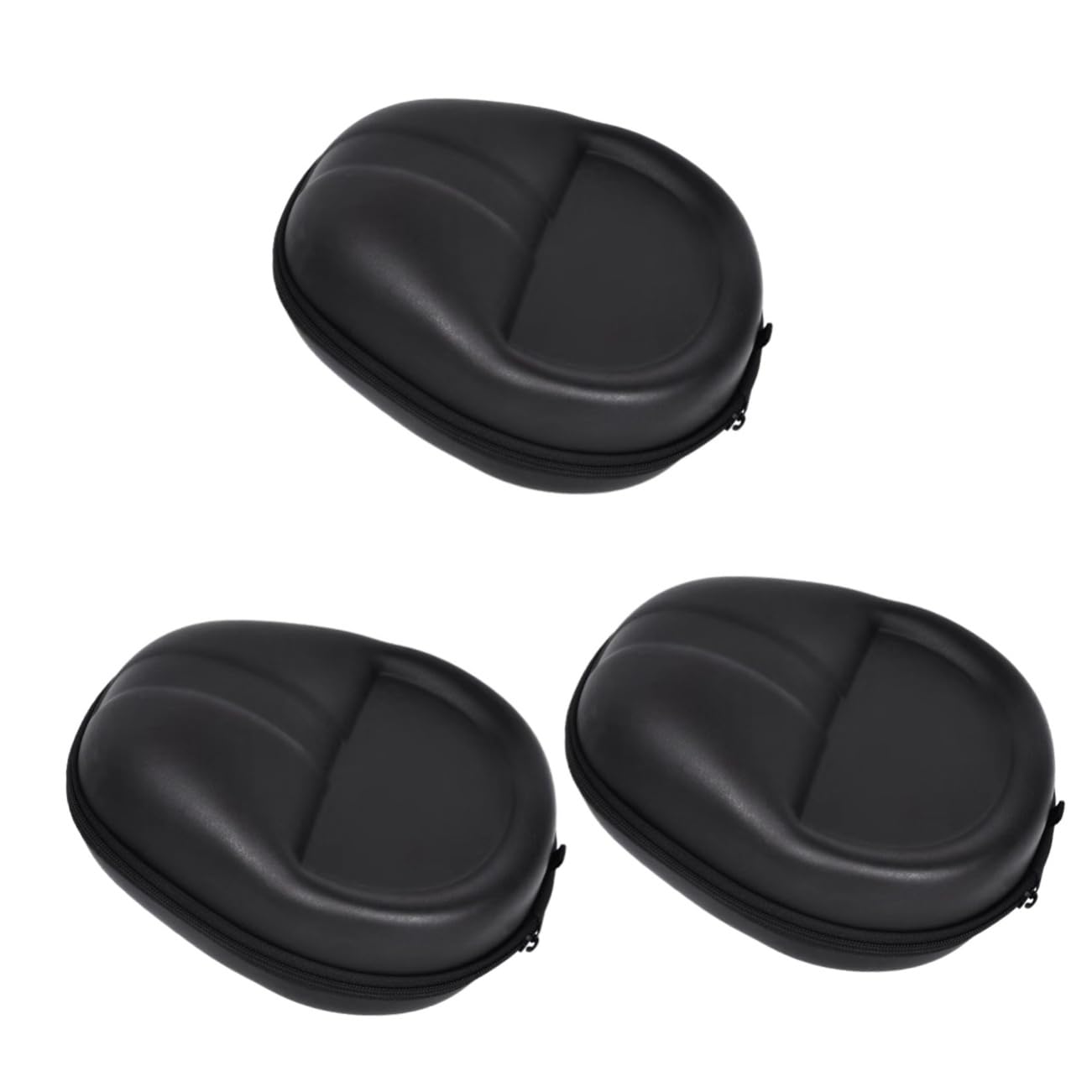 Abaodam 3piezas Estuche Rígido para Auriculares Eva Cremallera Bolso De Viaje para Almacenamiento De Auriculares y Cables Compacto y Ligero para Organizar Casa o Llevar De Viaje