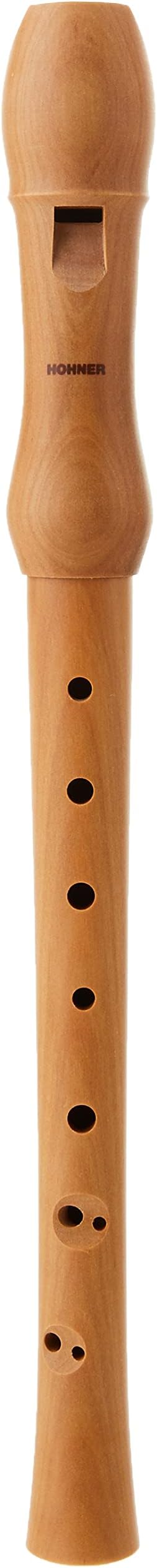 FLAUTA DULCE SOPRANO - Hohner (9560) (Madera Peral Natural) (Barroca) (2 Piezas)