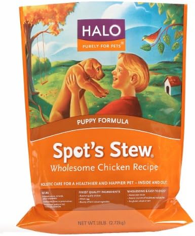 Halo Spot's Stew Wholesome Chicken Puppy Formula Natural Dry Dog Food, 18 lb