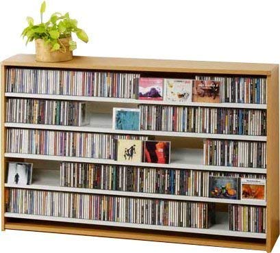 Amazon｜695枚収納 CD屋さんのCD/DVDラック 幅139.2cm インデックス