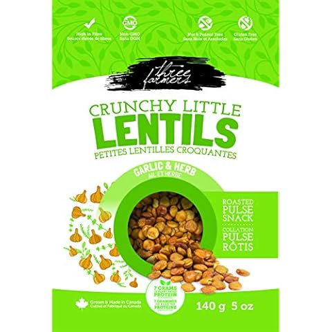 THREE FARMERS Garlic & Herb Crunchy Little Lentils, 140 GR Cover
