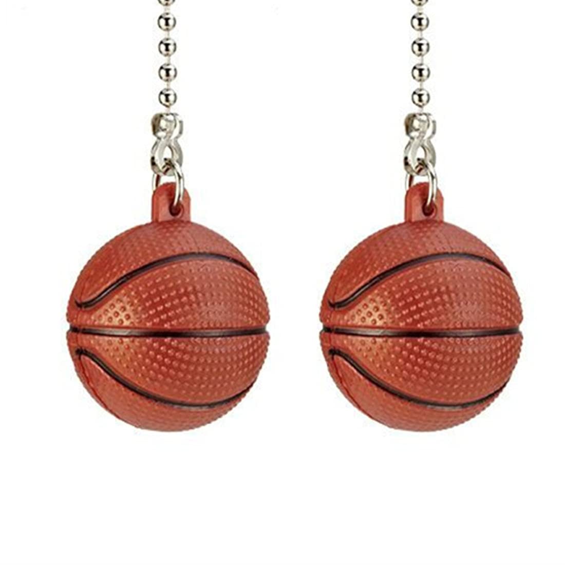 GDQLCNXB Ceiling Fan Pull Chain Ornaments Extension Basketball Light Pull Chains for ceiling fans Lights Lamp 2Pcs