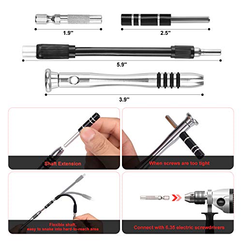 Precision Screwdriver Set, Multi-Tip Screwdriver Repair Kit With Case For Glasses, Doorbell, Xbox, Nintendo, Ps5,Iphone, Eyeglass, Jewelers, Watch, Tablet, Pc, Macbook, Camera,Etc #TOP3