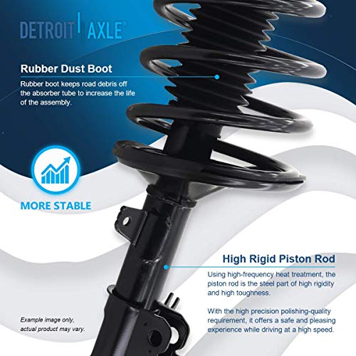 Image of Detroit Axle - 8pc Struts Sway Bars for 1997-2001 Camry Lexus ES300, 1997-2003 Toyota Avalon 1999-2003 Solara Complete Front Rear 4 Struts with Coil Spring 4 Sway Bars Replacement Suspension
