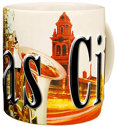 Taza de café Americaware Kansas City 18 oz color relieve miniatura 3