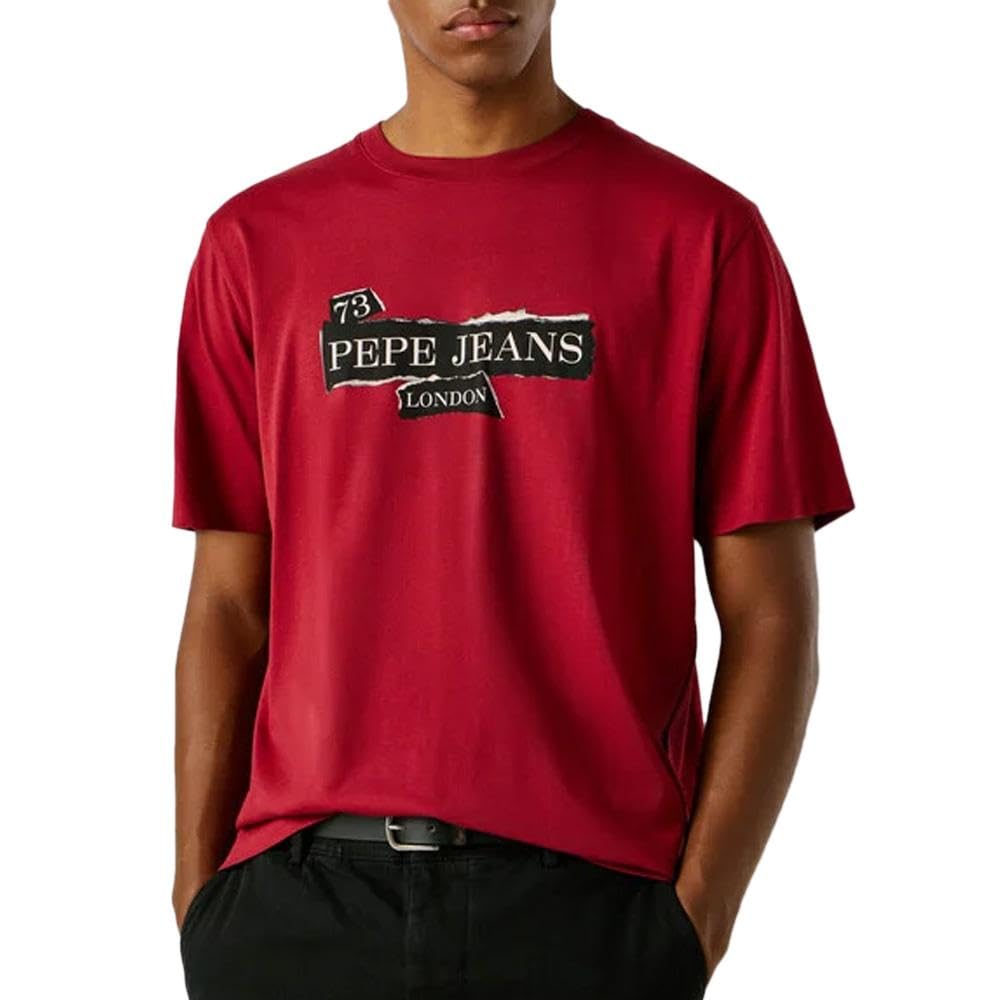 PEPE JEANS Griffin Short Sleeve T-Shirt 2XL Red