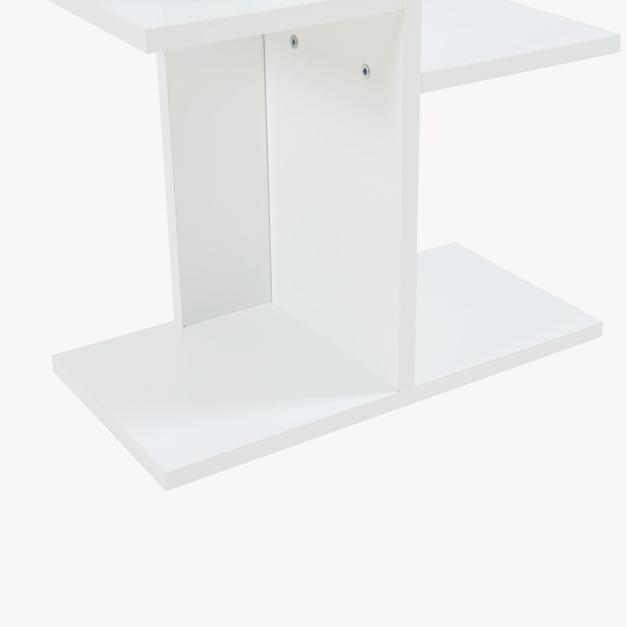 [en.casa] Librería de 9 Niveles Biblioteca Estantería Idependiente con 9 Estantes para Oficina Salón Aglomerado 122 x 40 x 20 cm Blanco