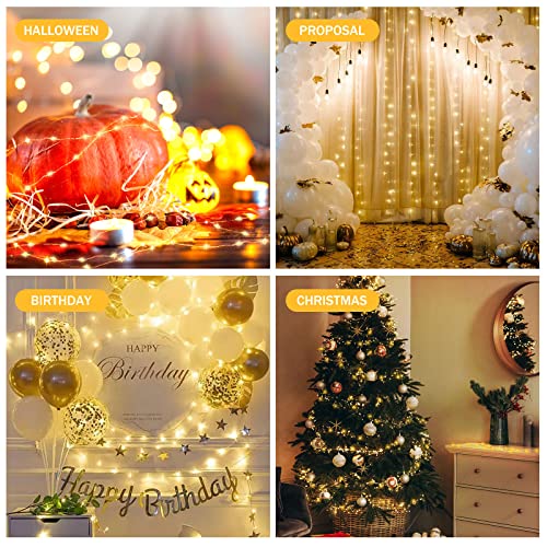 podiality Led Fairy Lights String Lights 12 Pack Battery Operated Fairy Lights Silver Wire 7 Feet 20 Led for Bedroom Party Wedding Christmas Garden Decor - Image 6