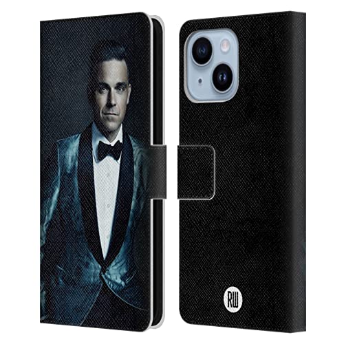 Coque portefeuille iPhone 14 Plus Robbie Williams avec porte-cartes chic