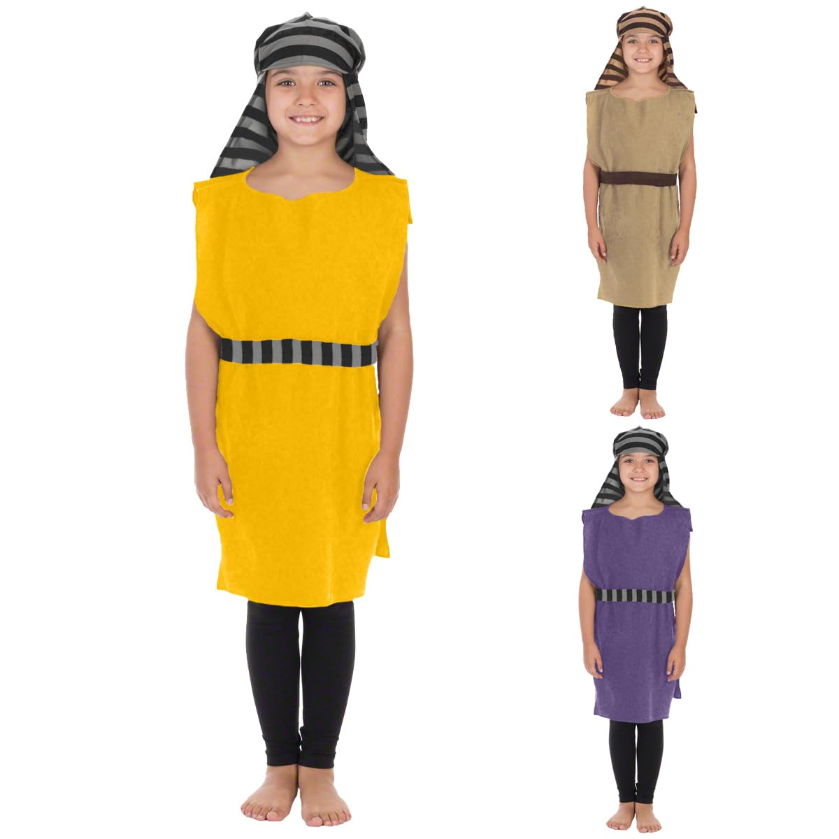 Charlie Crow Jacob Shepherd Innkeeper Costume for Kids one size 3-8 Years. (Yellow)