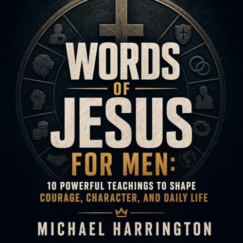 Couverture de Words of Jesus for Men: 10 Powerful Teachings to Shape Courage, Character, and Daily Life