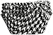 Jubilee Sweet Arts Houndstooth Baking Cups, Standard Size, 50 count, Black