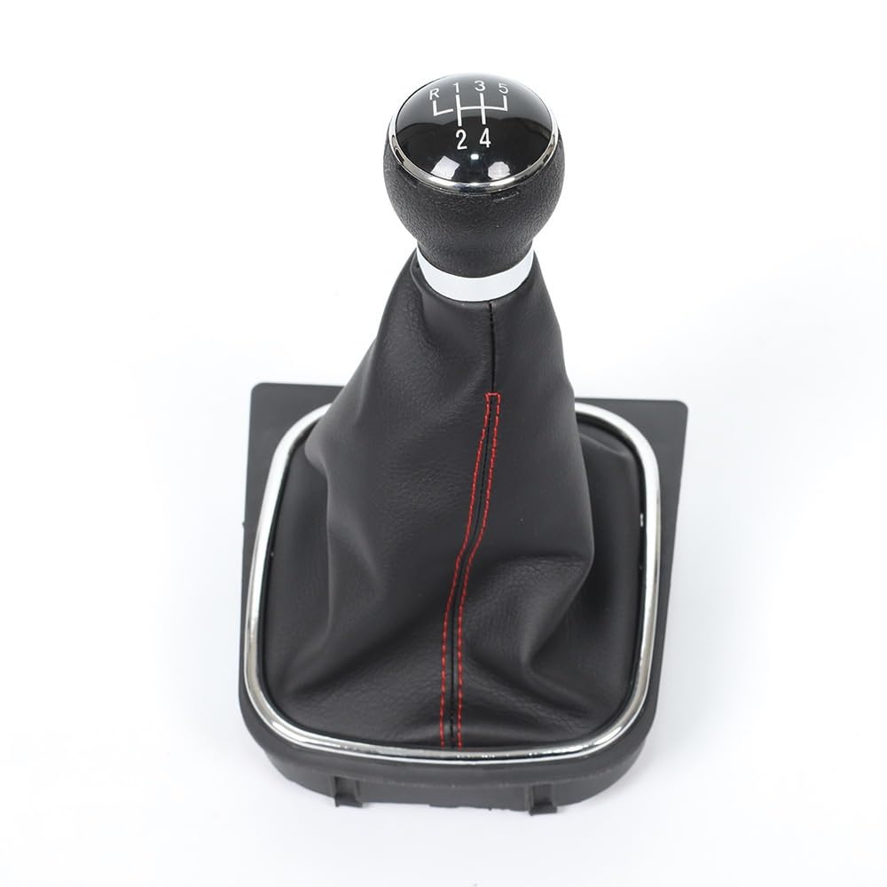 Wxnlbb One Color Compatible With Volkswagen Sagitar Golf Jetta Mk5mk6 Dustproof Cover Gear Handle Set Car Gear Lever Accessories(5 Speed)