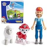 Paw Patrol Marshall & Farmer Al Figure Pack with Sheep Toy Figure, Kids Toys for Boys and Girls Ages 3 and Up