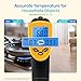 Etekcity Infrared Thermometer Laser Temperature Gun 774, Meat Food Candy Oven Thermometer for Griddle Accessories, Heat Gun for Cooking Refrigerator Tools, Adjustable Emissivity & Max Measure, Yellow