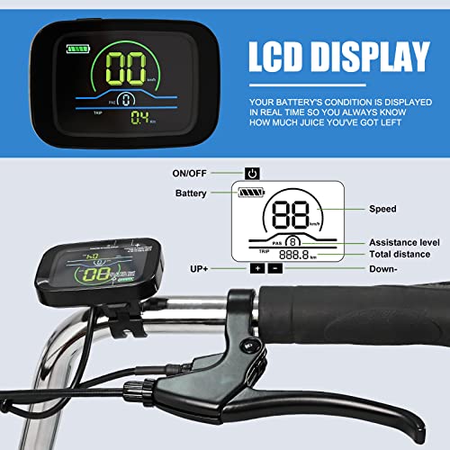 Naudacaa 24" 7Speed Electric Tricycle, With 350W 36V 10Ah 350W 15Mph Lithium Battery Ul Certified, 3 Wheel Electric Bicycle For Adults #TOP4