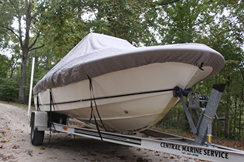 Vortex Heavy Duty Grey / Gray Center Console Boat Cover For 19'7" - 20'6" Boat #TOP3