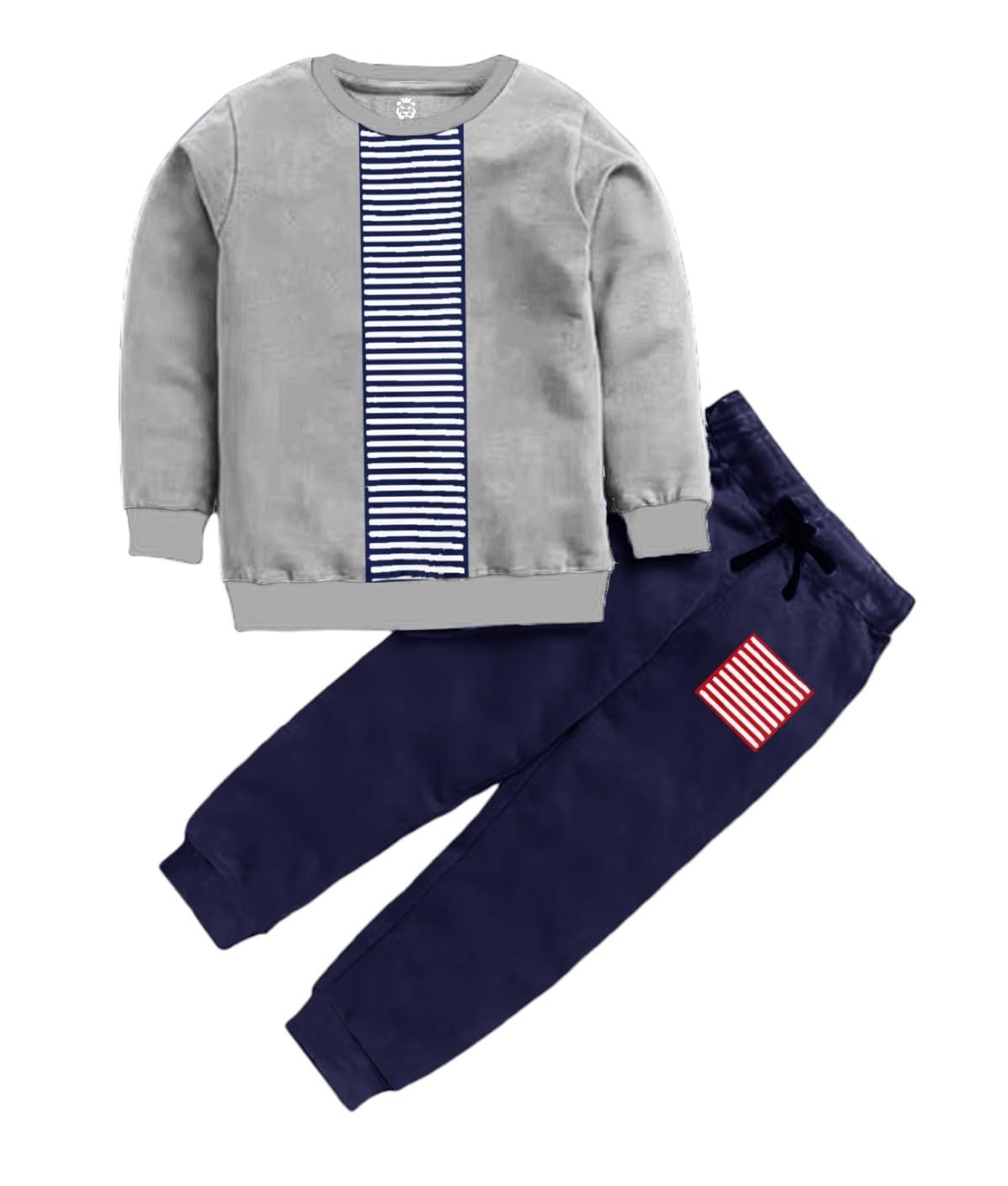 British Kings Boys Designer Set 100% Cotton Long Sleeve T shirt Round neck, Contrast Long Pant with cuff at bottom. Cut an... - Review, Price and Buying Guide