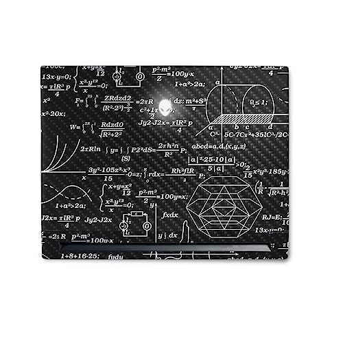 Image of MightySkins Carbon Fiber Skin Compatible with Alienware M18 R1 (2023) Full Wrap Kit - Mathematical | Protective, Durable Textured Carbon Fiber Finish | Easy to Apply & Change Styles | Made in The USA