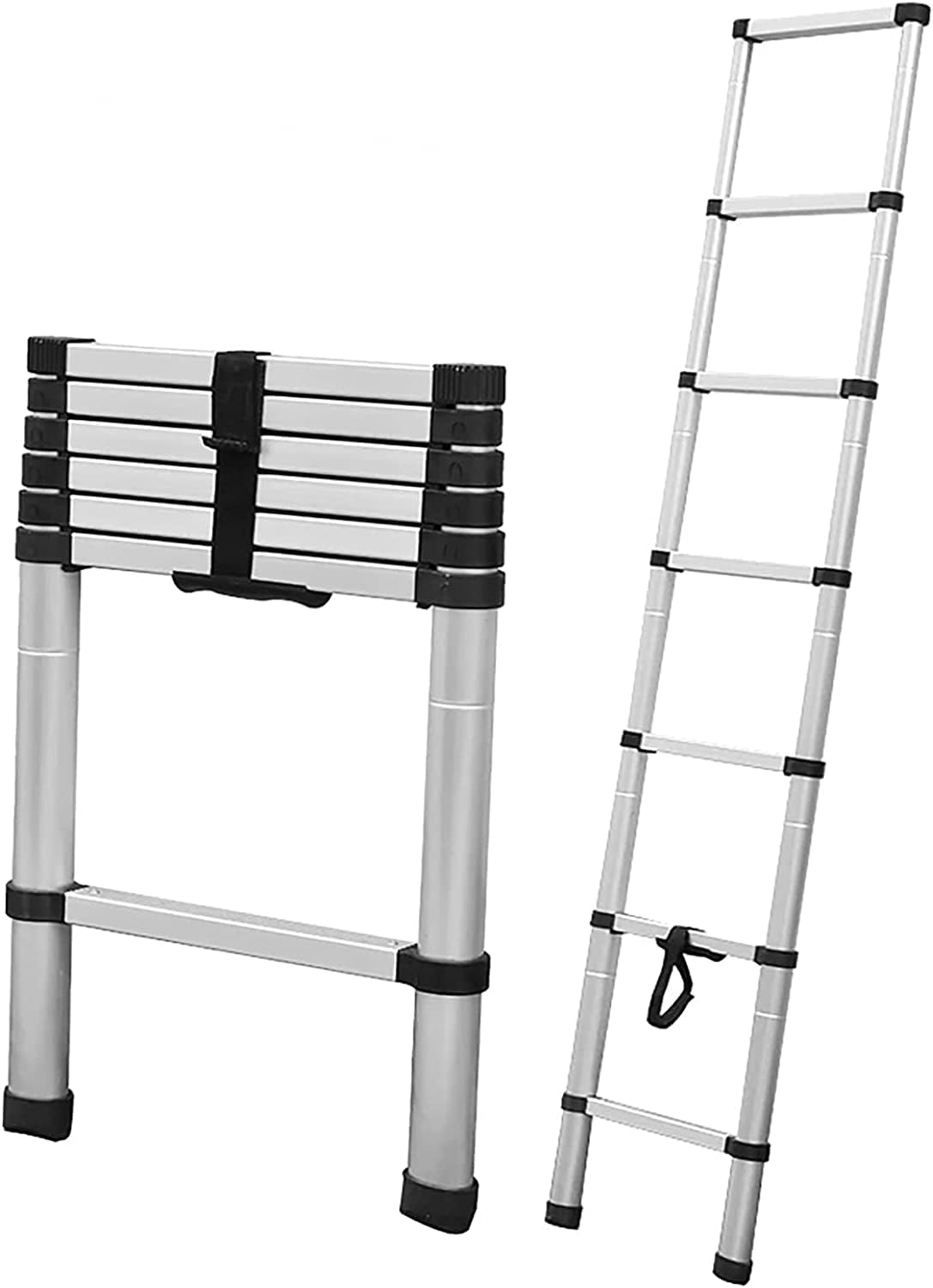 Telescoping Ladder for 8m/ 7m/ 6.2m/ 5m/ 4m/ 3.8m/ 2.6m Rooftop Tent, Aluminum Extension Telescopic Ladders for Loft RV Attic Home, Load 150kg (Size : 1.4m/4.6ft) Star of Light