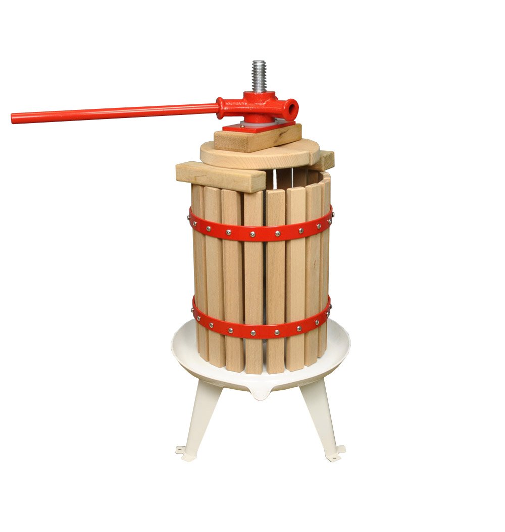 Selections Fruit and Apple Press for Homemade Juice, Cider and Wine Making (6 Litre) with Straining Bag