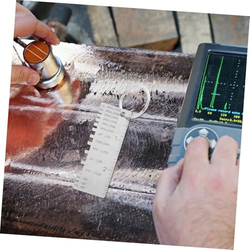 Artibetter Herramienta de Medición para Soldadura Calibrador de Grosor en Acero Inoxidable para Inspección Precisa de Soldaduras con Escalas Grabadas para Medición Exacta Uso Versátil en Soldadura, Manufactura y Construcción miniatura 4