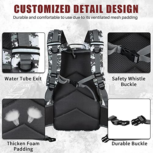 Gelindo Military Tactical Backpack, Army Molle Bag, Small Rucksack, Hydration Backpack Perfect for Hunting, Survival, Camping, Trekking, School, 35L