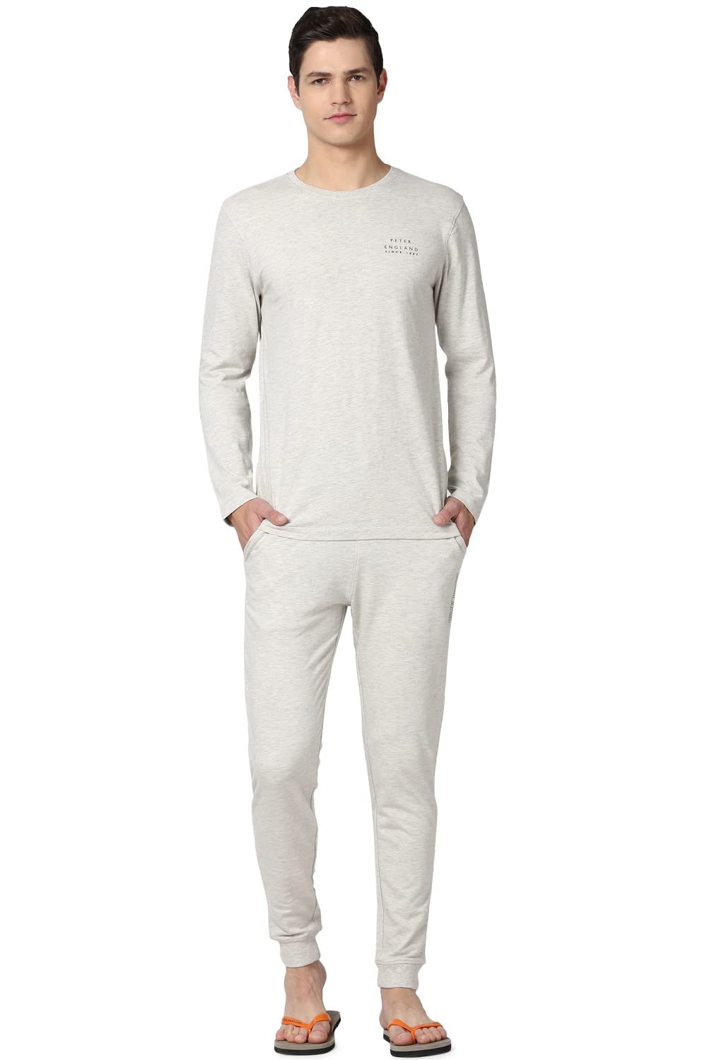 Men's Cotton Blend Solid Pajama Set Pack of 1-image-31