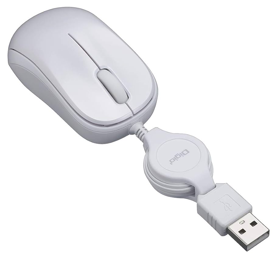 Amazon.co.jp: ナカバヤシ Digio2 マウス 小型 巻取 有線 3