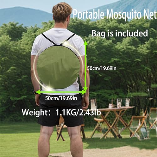 Carpa portátil para camping con doble puerta y mosquitera miniatura 4