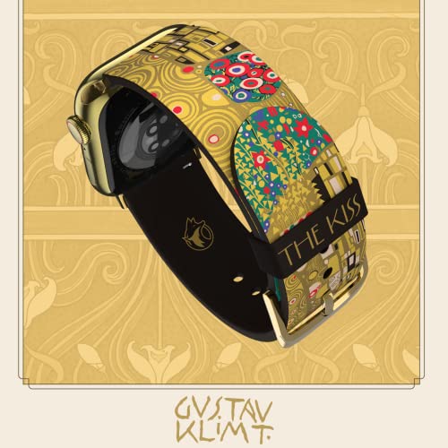 Gustav Klimt - The Kiss Smartwatch Band - Inspired By The Artist, Compatible With Every Size & Series Of Apple Watch (Watch Not Included) #TOP3