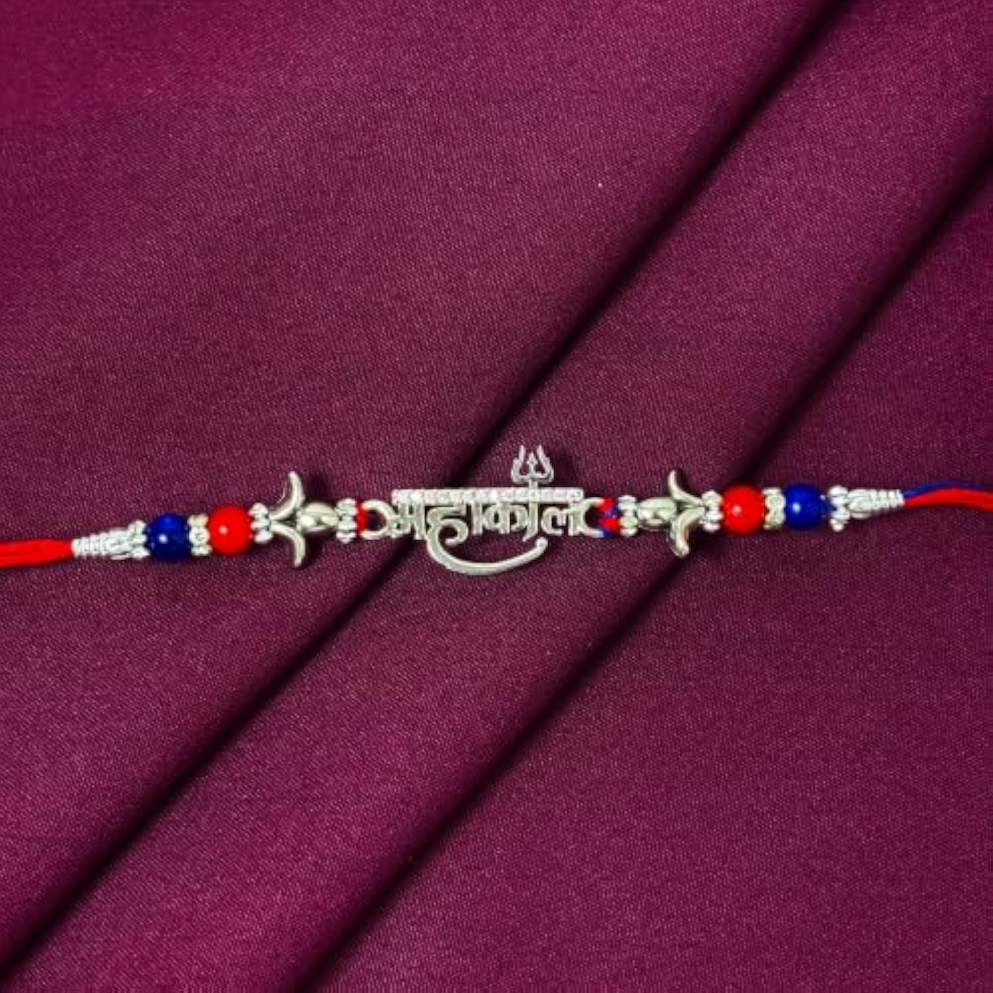 Premium 925 Sterling Silver Mahakal Rakhi for Brother