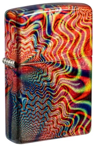 Encendedor Zippo Fusion Waves diseño 540 latón bruñido miniatura 1