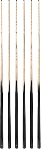 Miniatura 8 de Taco de billar de una pieza de 58" con punta de cuero de 13MM, peso 20OZ, taco de billar, juego de palos de billar de 4/juego de 6/juego de 8 (color