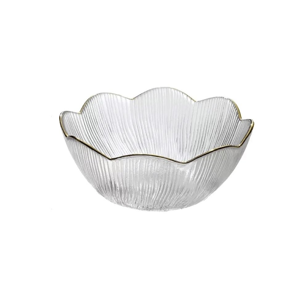 HPTHLY Fruit Plate Fruit Plate Decorative Plate Made Of Glass Household Snack Plate Snack Plate Candy Plate Fruit Bowl Fruit Bowl (L)