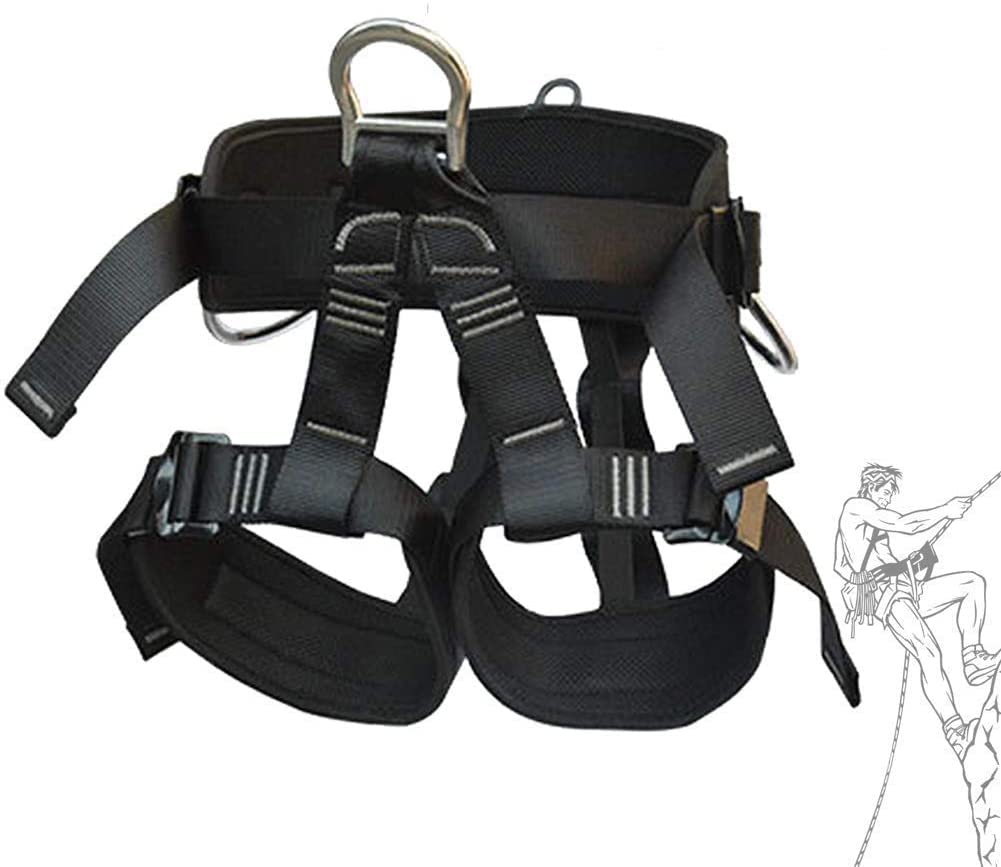 Fallschutzgurt, Fallschutzgurt Safety, Half Body Harness Kit, maximales Gewicht 300 kg, Elektriker, Wandbürsten, Außenbereich, Gebäude, Absturzsicherung (Orange) (Schwarz)