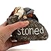 Top Collection Stoned Gnome - Hand Painted Gnome Lying Sleeping on Stone Sculpture - 3.75-Inch Adorable Funny Fantasy Collectible Figurine