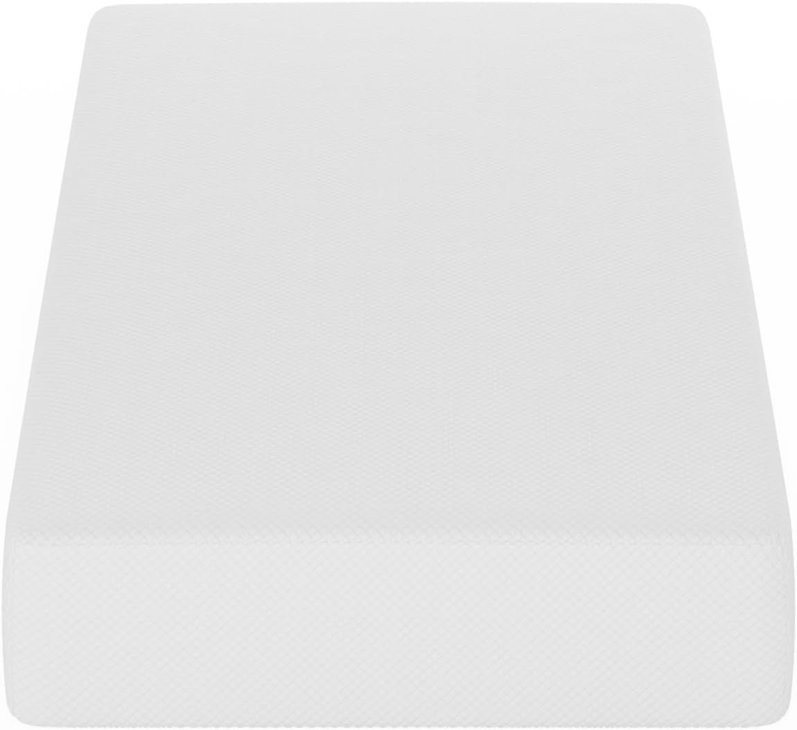 Furinno Tidur Cooling Gel Memory Foam Mattress, 10 Inch, Twin, White