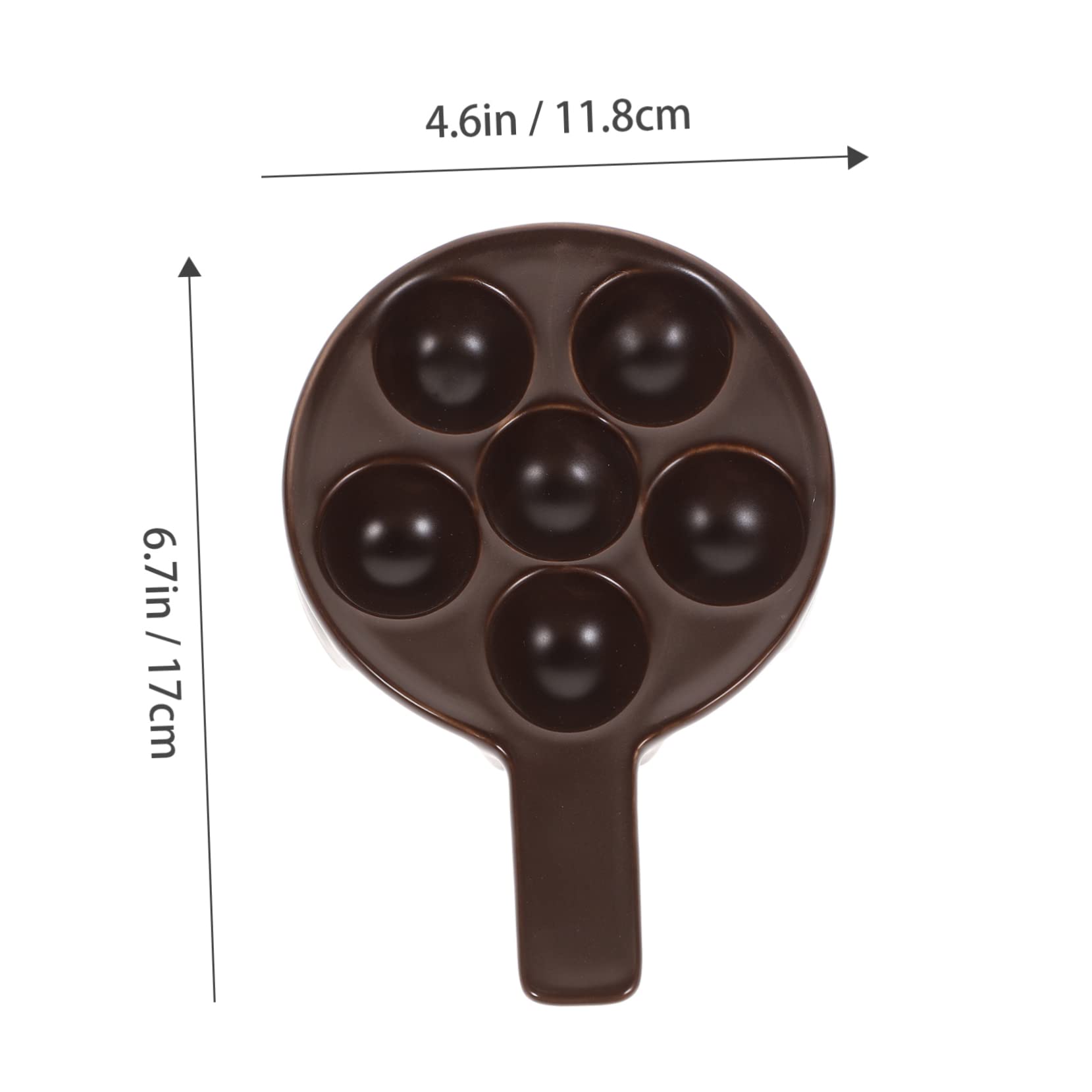 STOBAZA Ceramic Escargot Baking Plate Snail Plate for Appetizers Restaurant Home Use Oven Tableware for Grilled Snails Scallops and More