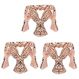 WOONEKY 3個ウサギの頭 デザイン金属台座 水晶玉 スタンド 展示用 ホルダー クリスタルボール 収納台 装飾 アクセサリー 置物