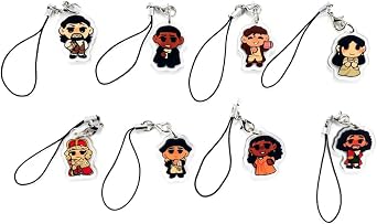 QualityLife 8Pcs Hamilton Role Keychains,Musical Merch for Fans,Hamilton Gift for Musical Lovers