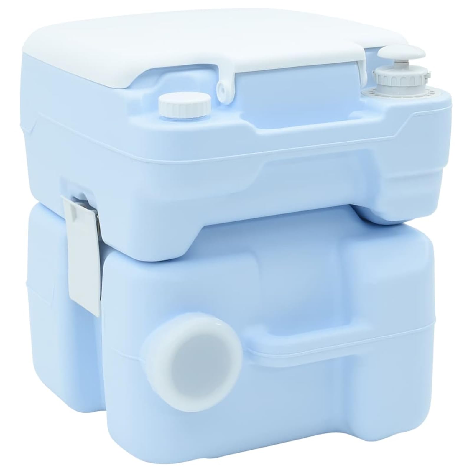 Gecheer Camping-Toilette Blau 41,5 x 36,5 x 42 cm, Campingtoilette mit Deckel Mobile Toilette für Outdoor Reisen Autofahrten Boot Zelt Angeln42001436