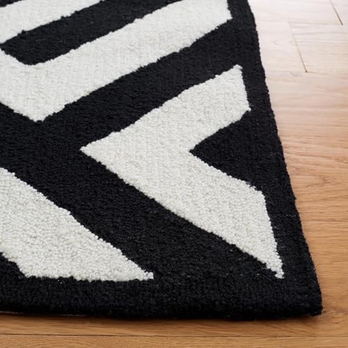 Image of Hand Tufted Wool Carpets Anti Shedding Rug Modern Carpets for Living Room Size 3x5 Feet
