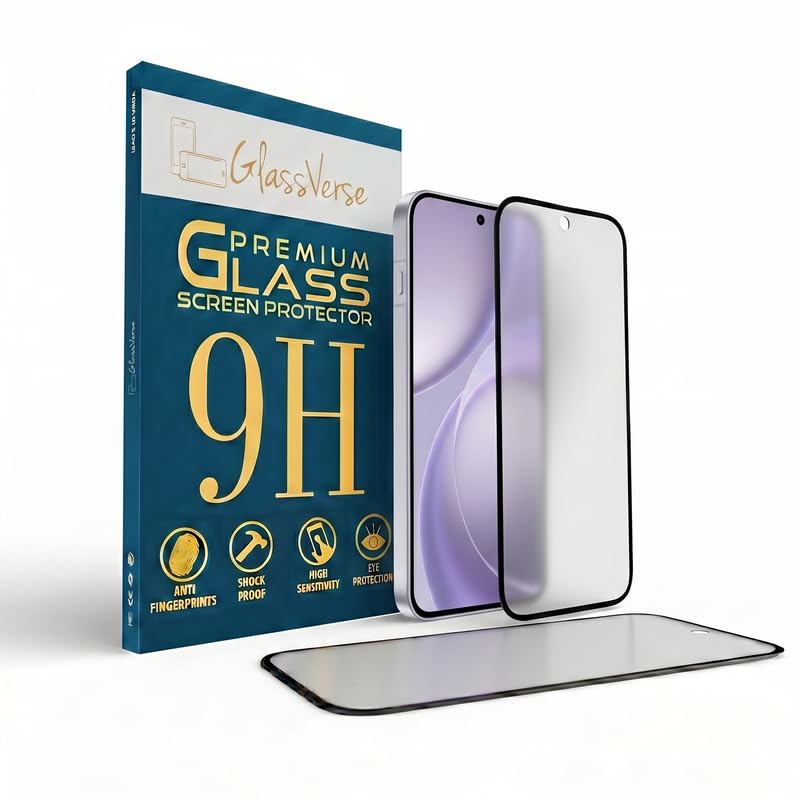 Image of GlassVerse D+ Matte Tempered Glass With 18H Hardness For Oppo Find X9s (Pack Of 2) with Free Installation Kit. Full screen Coverage - 6.59 inch