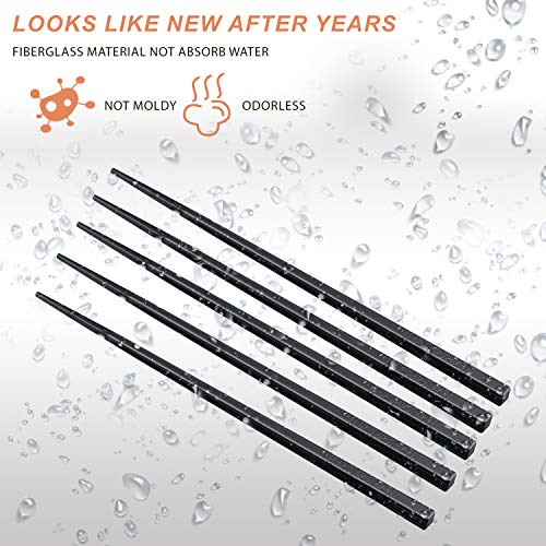 10 Pair Fiber Glass Chopsticks Reusable Dishwasher Safe Set of 10-Pairs - 9.5 Inches Long