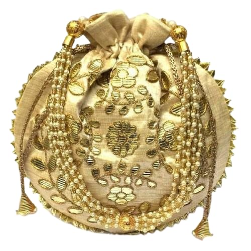 Wedcraft - Potli Bag for Daily Use | Golden