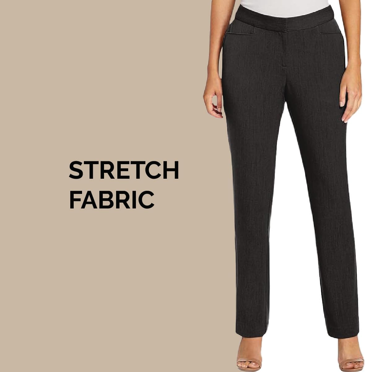 Rafaella Women's Curvy Fit Gabardine Slim Leg Pant - Image 5