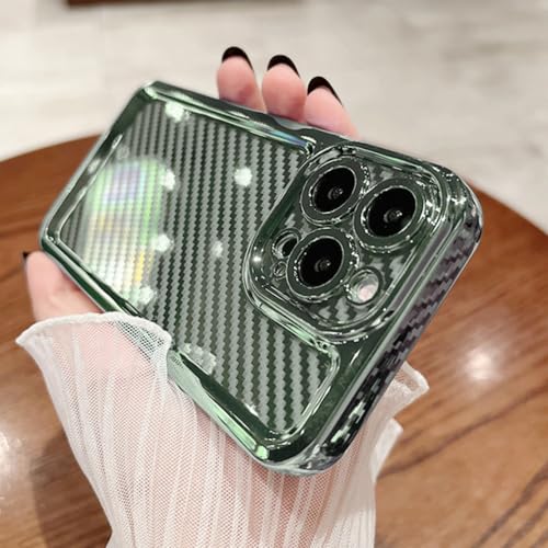 Coque fibre de carbone iPhone 7 Plus verte pour protéger votre téléphone au bureau et en voyage