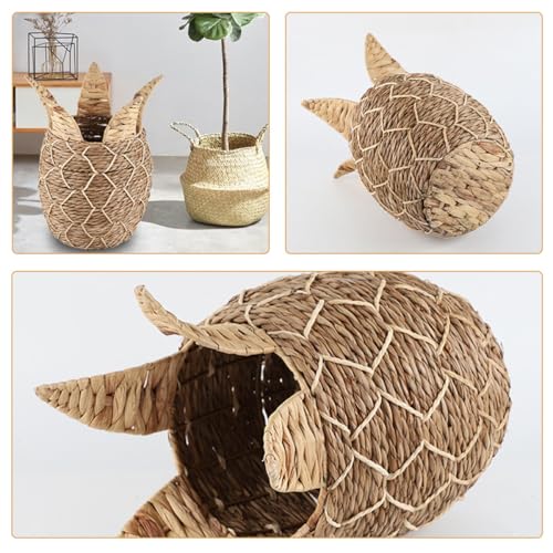 Panier de rangement tressé d'ananas pour organiser votre bureau