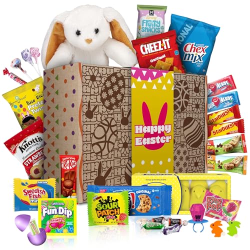 Premade Easter Baskets for Kids - Easter Treat Boxes Already Filled for Boys and Girls, Adults, and...